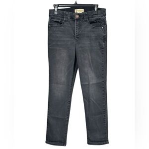 Democracy Ab technology tummy control faded black ankle Jean size 8